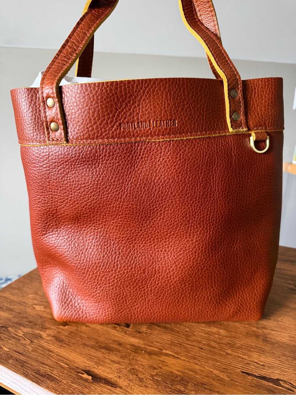 Portland Leather Sienna Montana Leather Tote BNNU - Picture 2 of 6